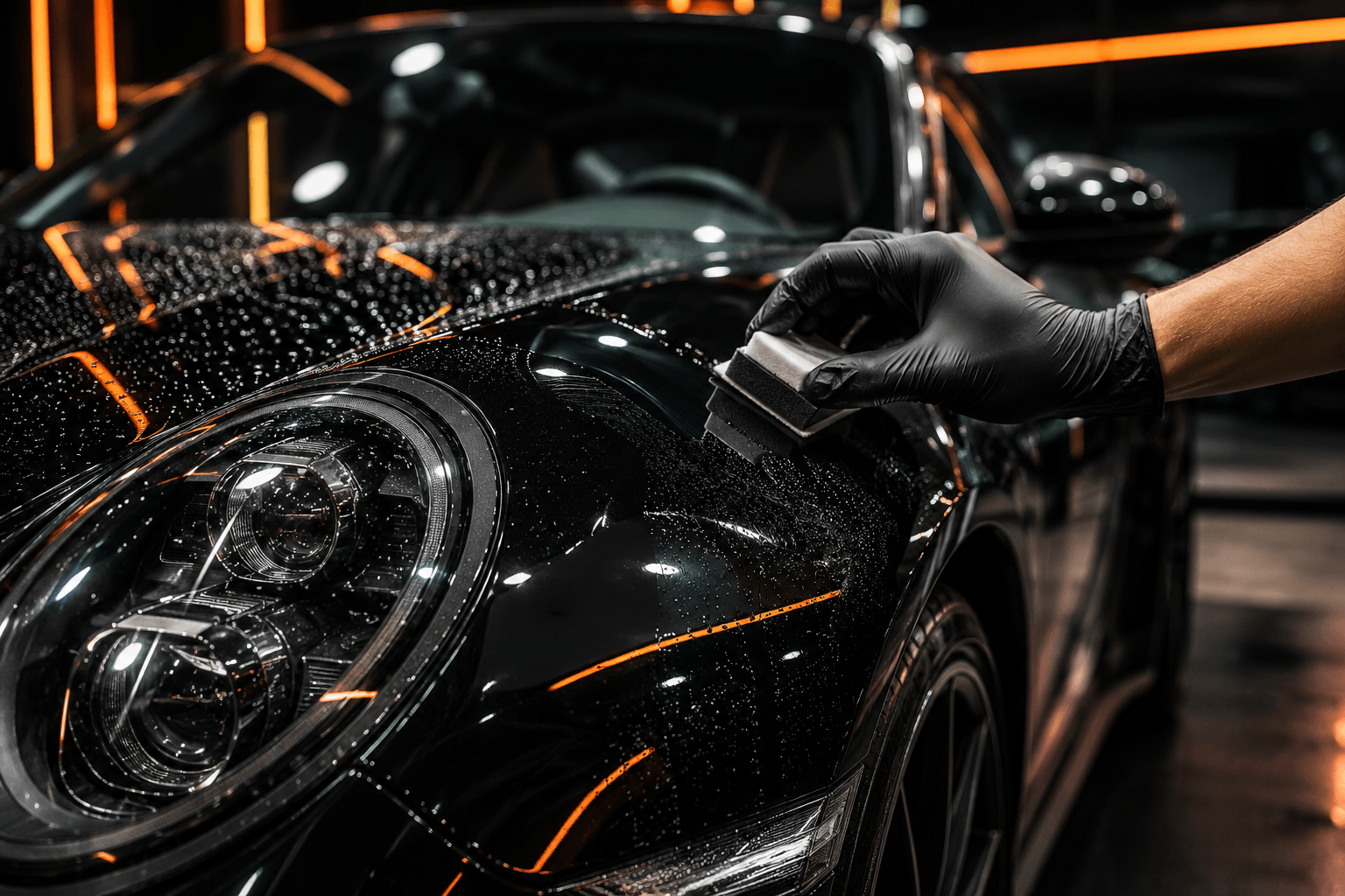 Ceramic coating for luxury car in Fujairah