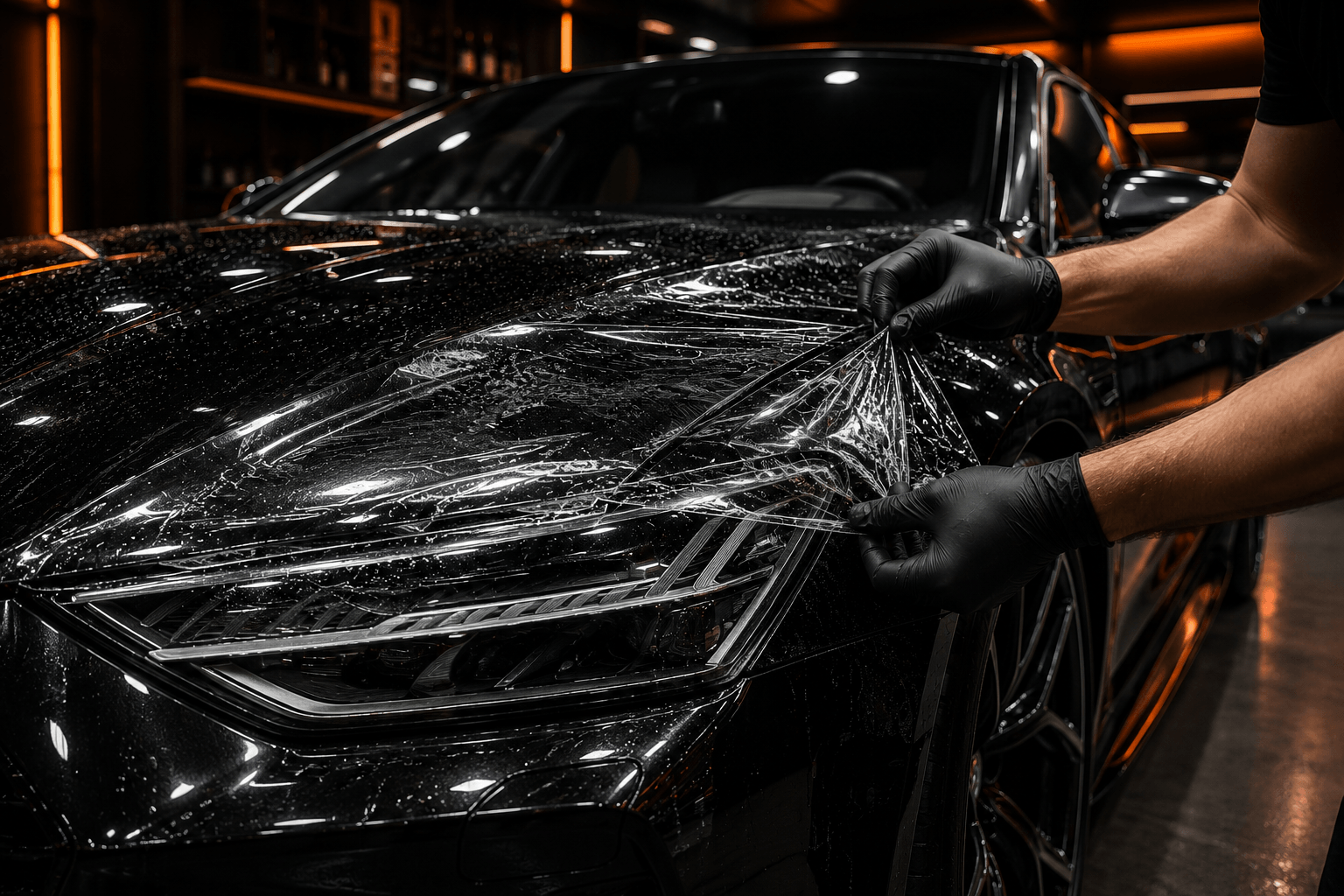 Paint protection service for premium car