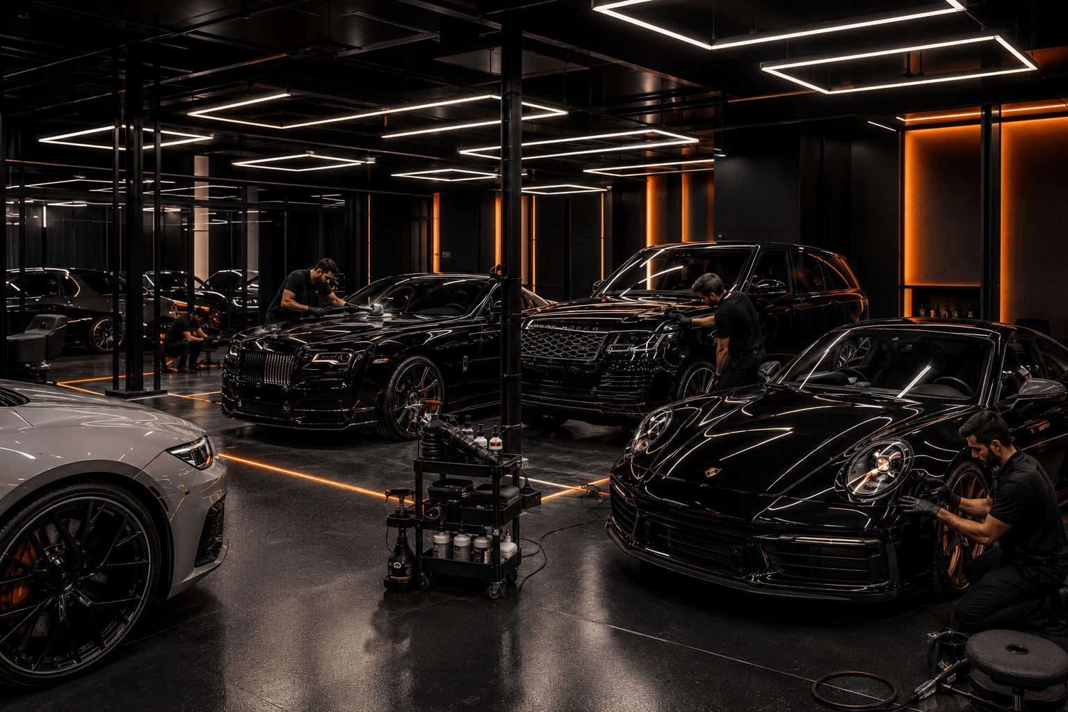 Lavarlo premium car detailing studio in Fujairah